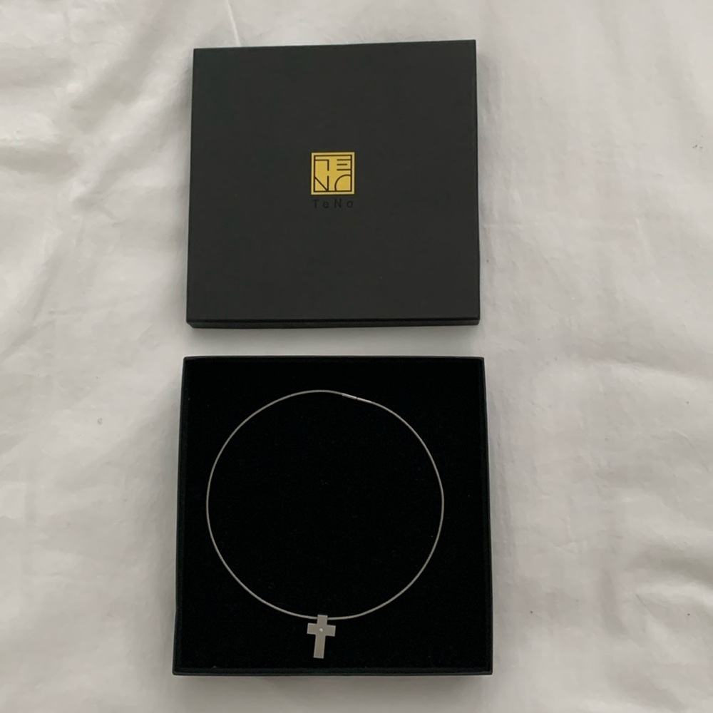 TeNo Cross with Diamond Necklace